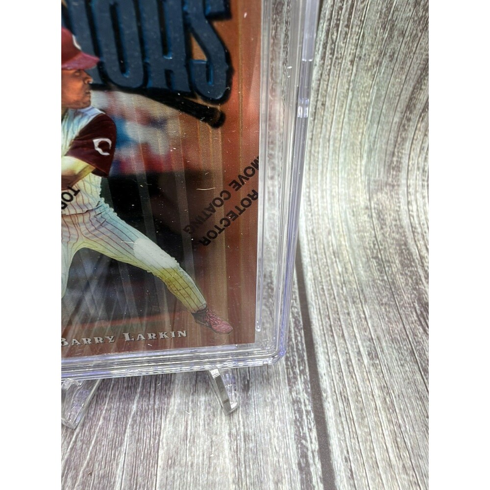 1997 Topps Finest - Common - Bronze Barry Larkin #66 Refractor - Picture 6 of 10
